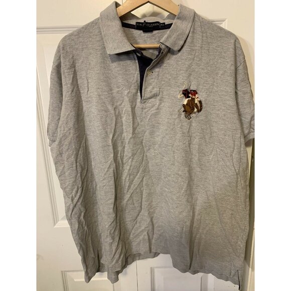 US Polo Assn Shirt Men's Sz XL Gray Big Pony - Picture 3 of 8